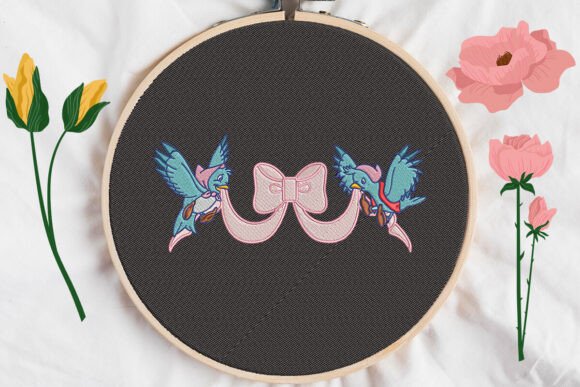 Bird Bow Embroidery Review for Boutique Apparel