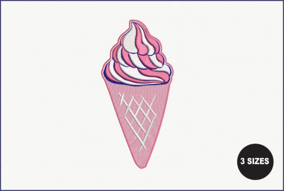 Coned Ice Cream Embroidery Design Review