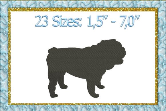 English Bulldog Machine Embroidery Design Review