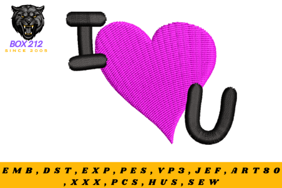 I Love You Embroidery Design Review