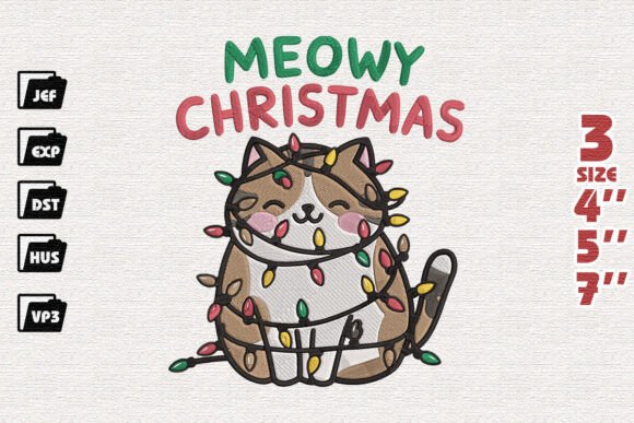 Paws and Claus: A Designer’s Review of Cute Cat Christmas Embroidery