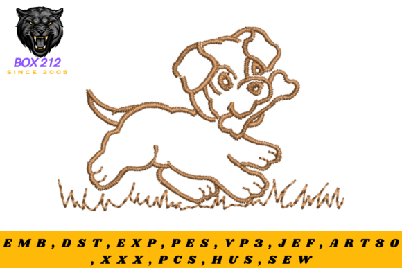 Playful Dog Digital Embroidery Design Review
