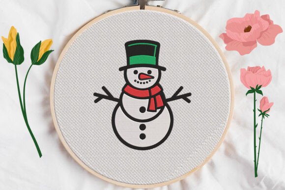 Snowman Christmas Embroidery Design Review
